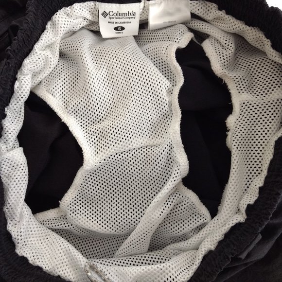 COLUMBIA PFG Swim Trunks Men's S Black Nylon‎ Packable Lined Logo Pocket - Picture 5 of 14